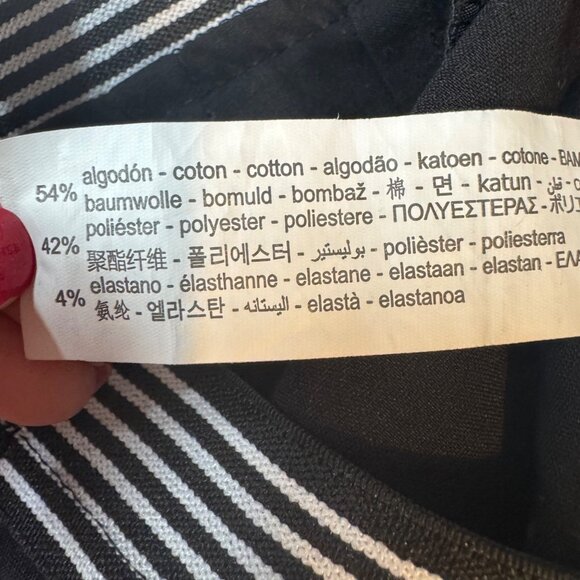 Zara Dress Pants Womens Black Stretch Skinny Leg Flat Front Size M - Picture 6 of 12